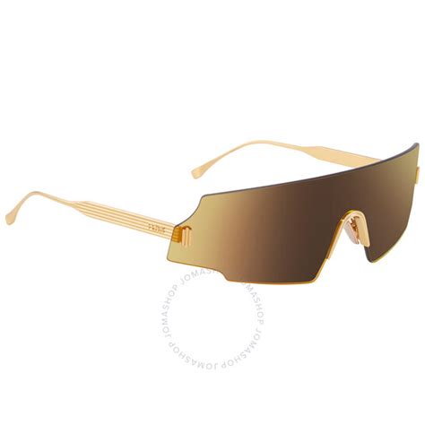 New Authentic Fendi Multilayer Gold Wrap Ladies Sunglasses FF 